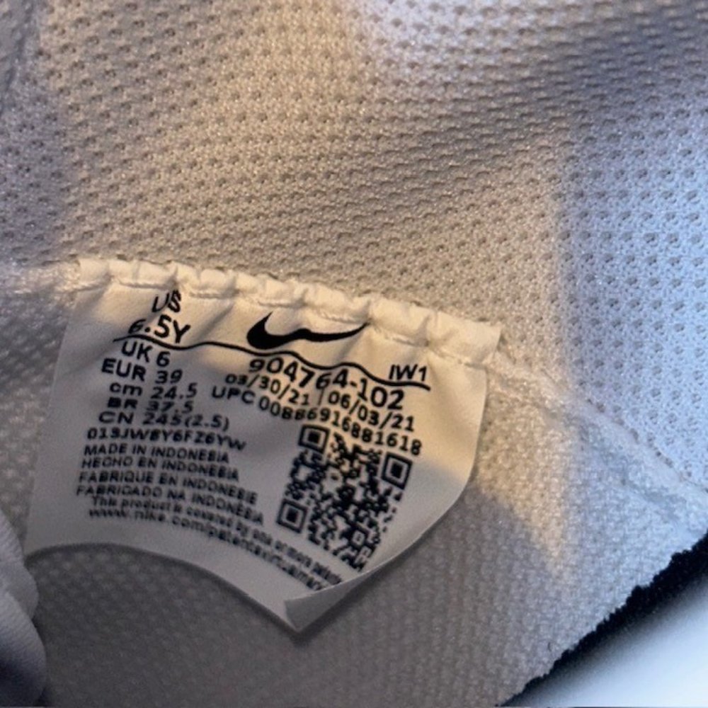 Nike Classic Cortez Leather White/Black 904764-102 Sz 6Y / Women Size 7.5 NEW - Picture 7 of 7